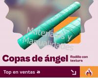 Rodillo plástico Ángel copas texturizador de pasta aluminio y re